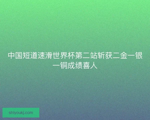 中国短道速滑世界杯第二站斩获二金一银一铜成绩喜人